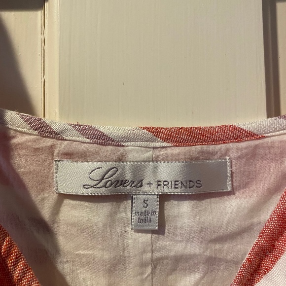 Lovers+Friends: Maybe Monday top in Berry Stripe - Picture 4 of 4